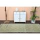 Vintage Turkish Oushak Handmade Wool Cotton Orange Runner Rug 108x294