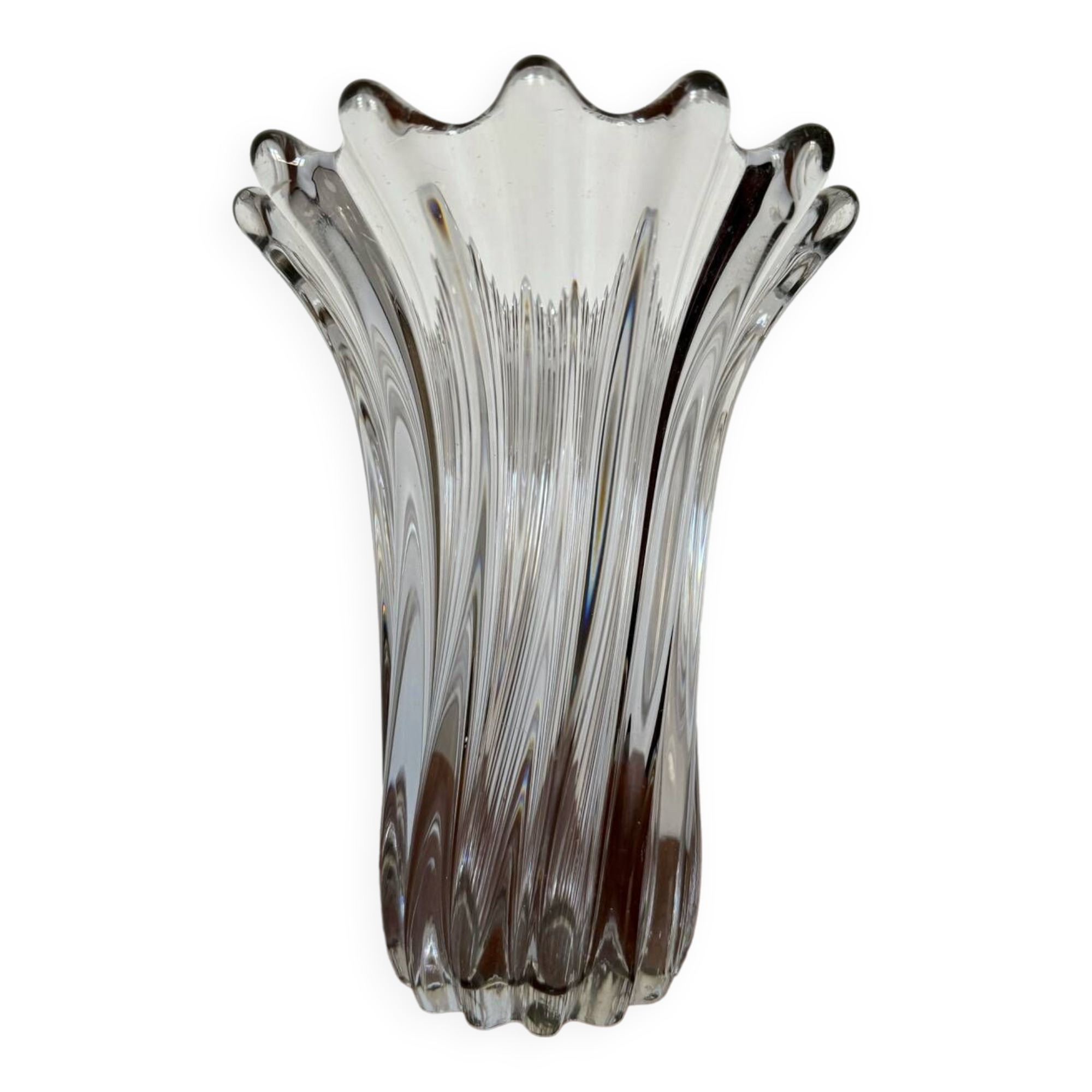Crystal tulip vase from the 60s