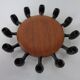 Digsmed Teak and Steel Candleholder, Denmark, 1960s