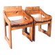 Set of Scandinavian Pine Side Chairs, Sweden, 1960s