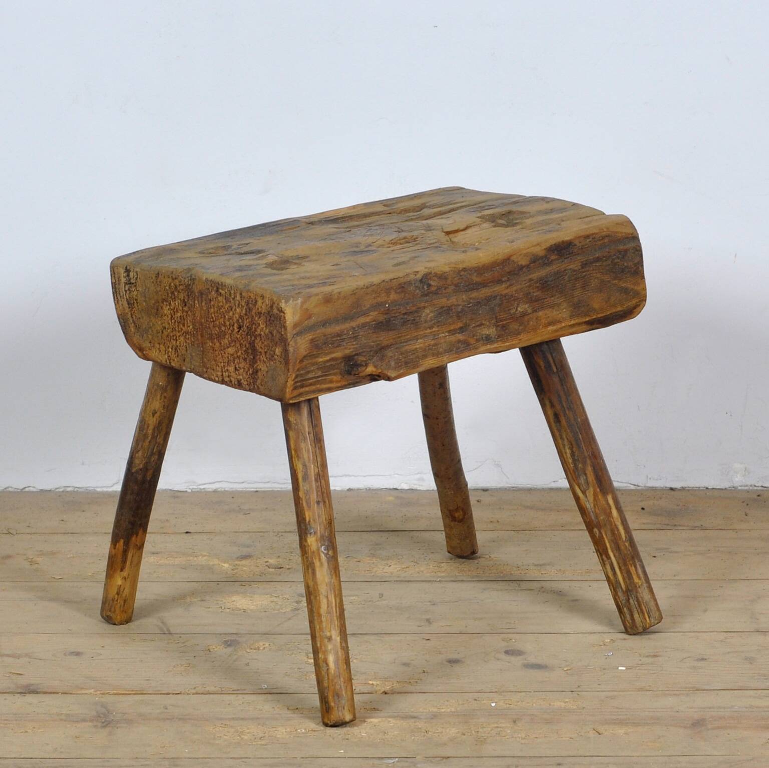 Pine milkstool, circa 1900