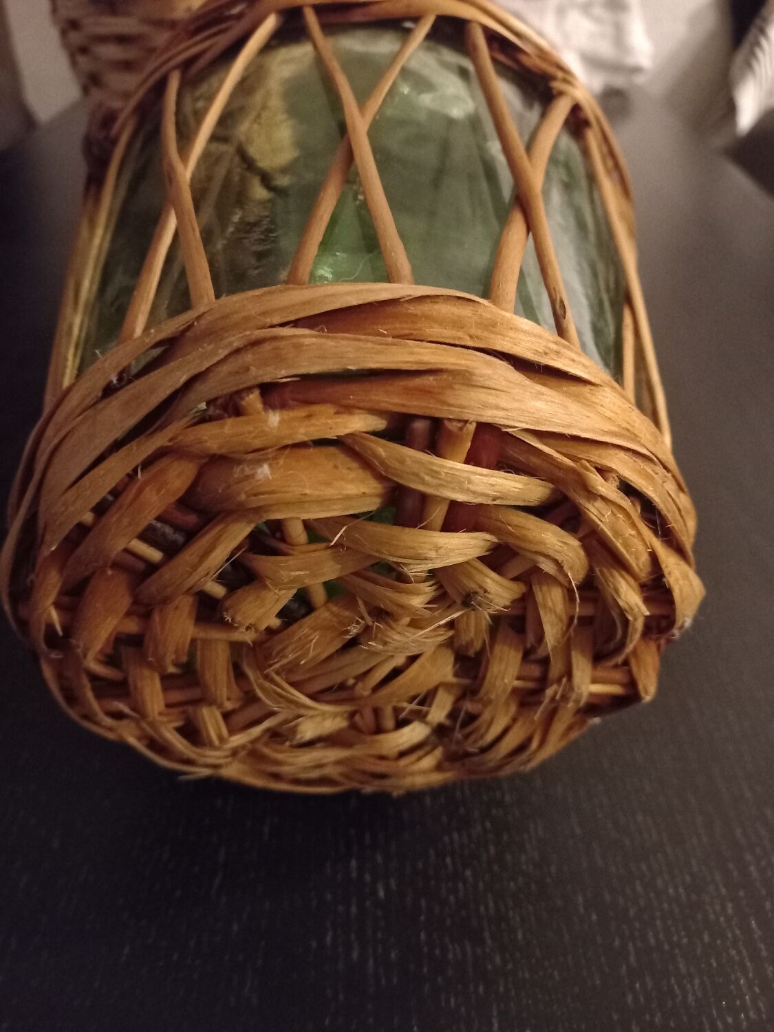 Vintage glass demijohn