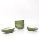 Set of 8 avocado-shaped ceramic bowls Bordalo Pinheiro Portugal