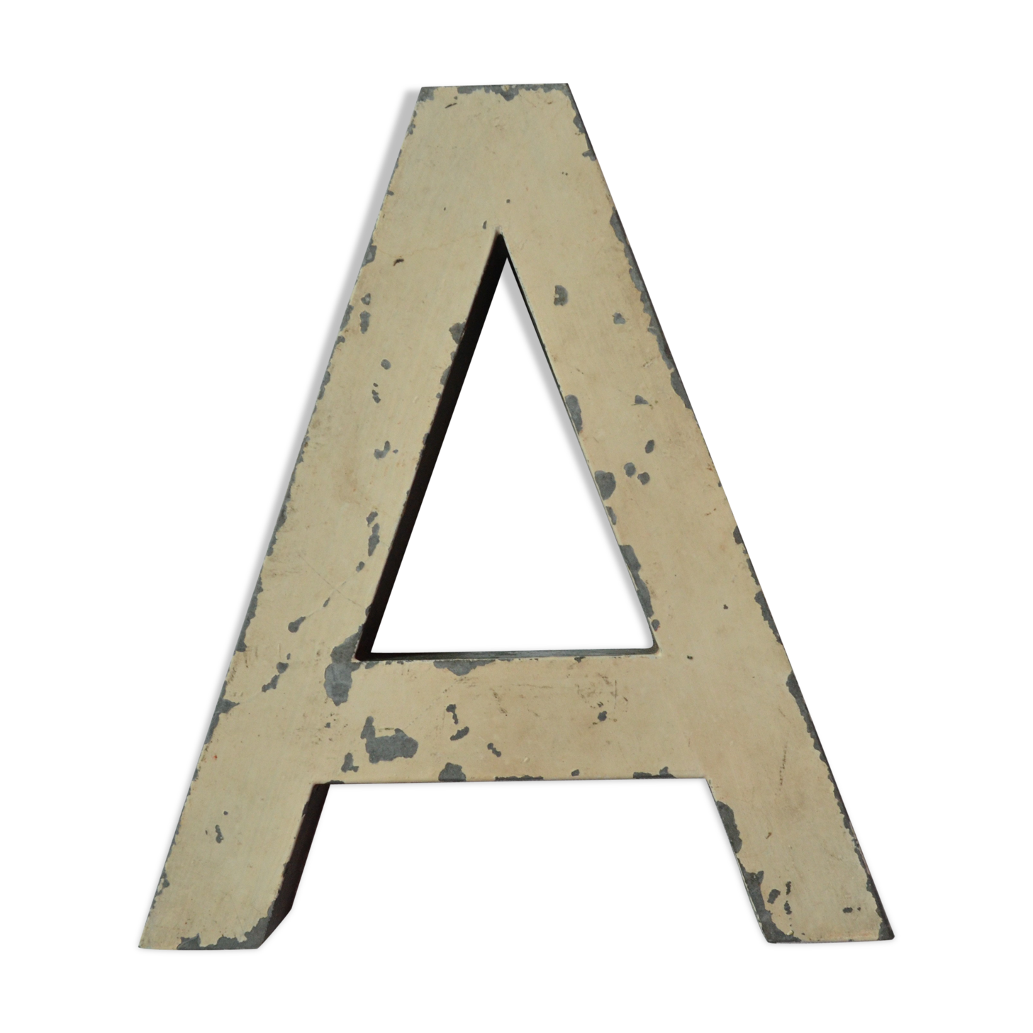 Sign letter A vintage metal