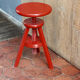 Tabouret à vis en bois