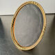 Antique Metal Gold colored Oval Picture Frame brass