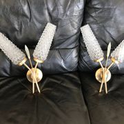 Paire d appliques tulipes années 70