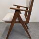 Pair of Scandinavian bridge armchairs in teak, Denmark circa 1950.