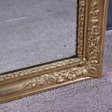 Golden wooden trumeau mirror, Louis XVI style – early 20th century