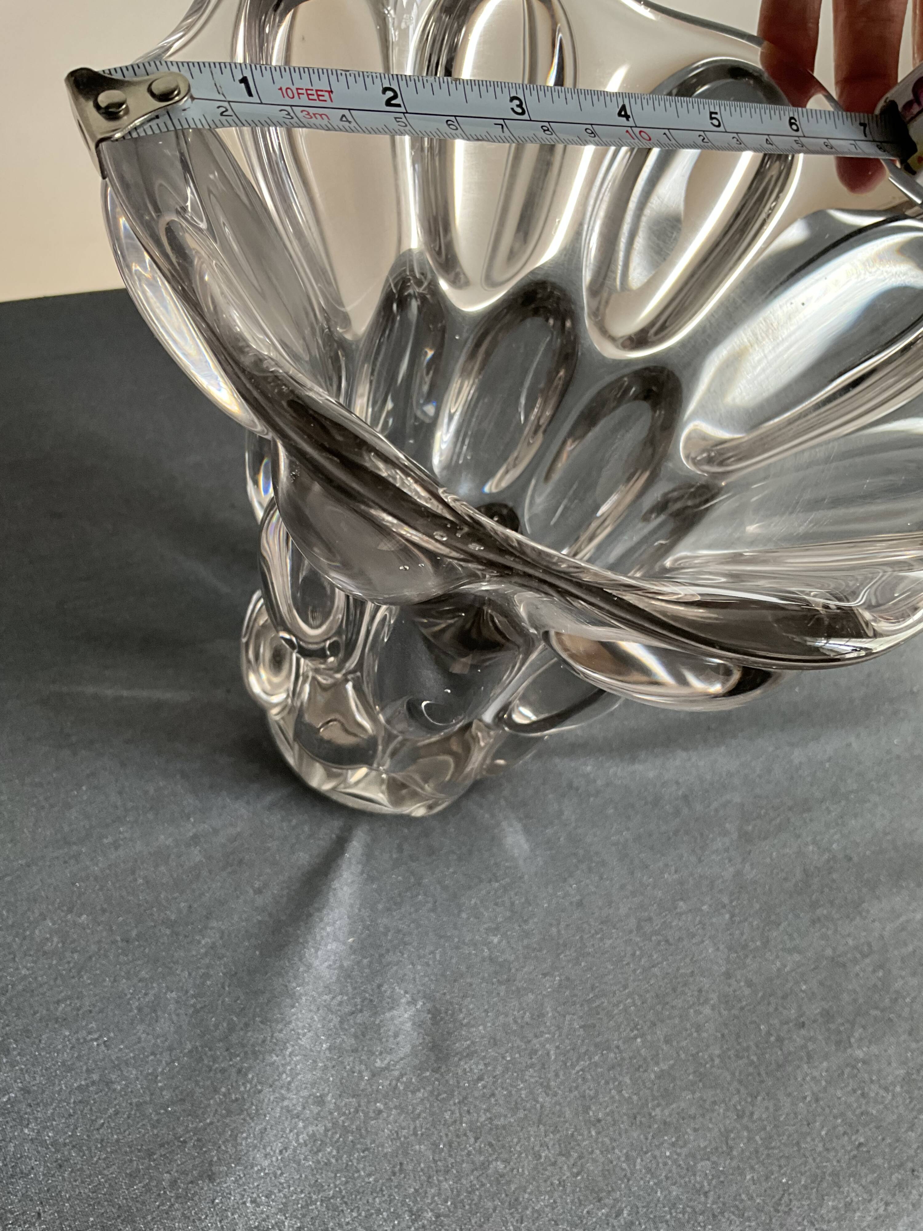 Vase en cristal français