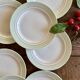 Set of 8 vintage mint and gold dessert plates Saint Amand