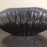 Black porcelain shell vase