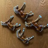 Glazed ceramic horses