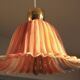 Suspension fleur rose