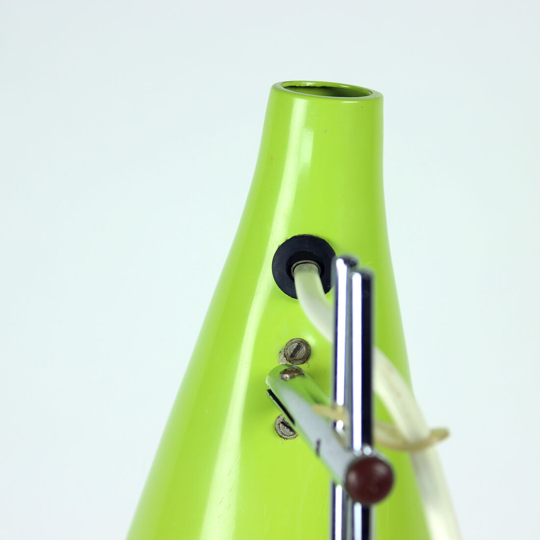 Green Metal Table Lamp By Lidokov, Czechoslovakia 1960s