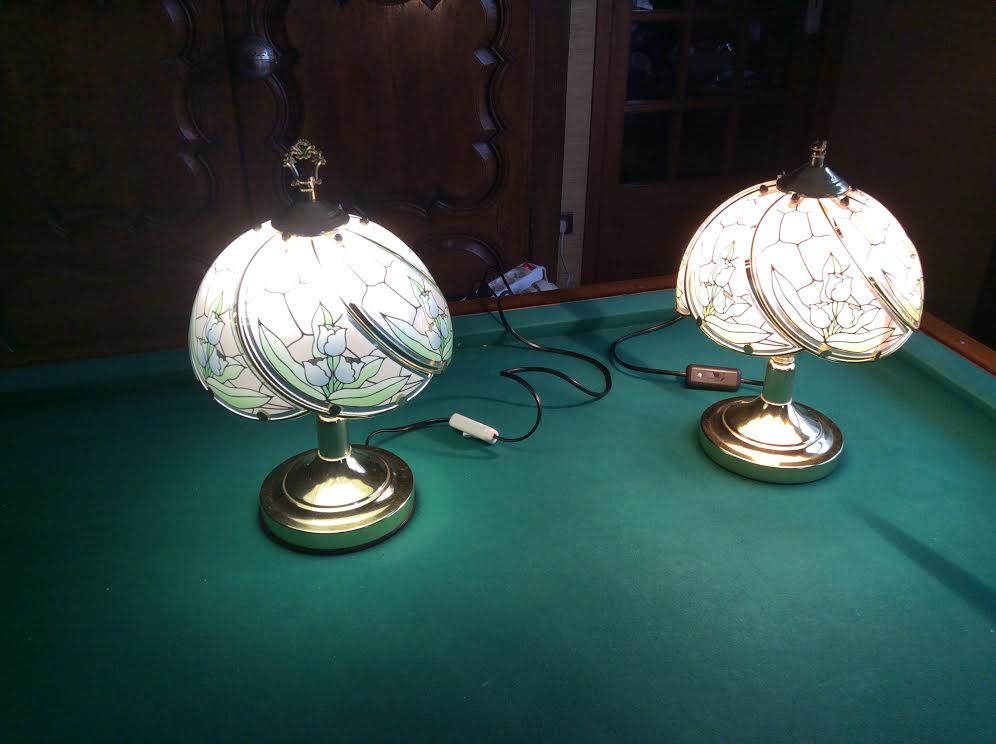 2 art deco lamps to install