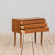 Danish entry chest or teak nightstand dresser, 1970s