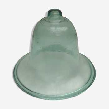 Vintage mouth-blown glass garden bell
