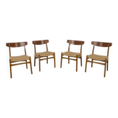 Chaises de Salle à Manger Mid Century CH23 par Hans J. Wegner pour Carl Hansen & Søn, Set de 4