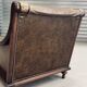 Pair of vintage cognac leather armchairs & solid wood – club/lounge style