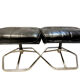2 leather stools