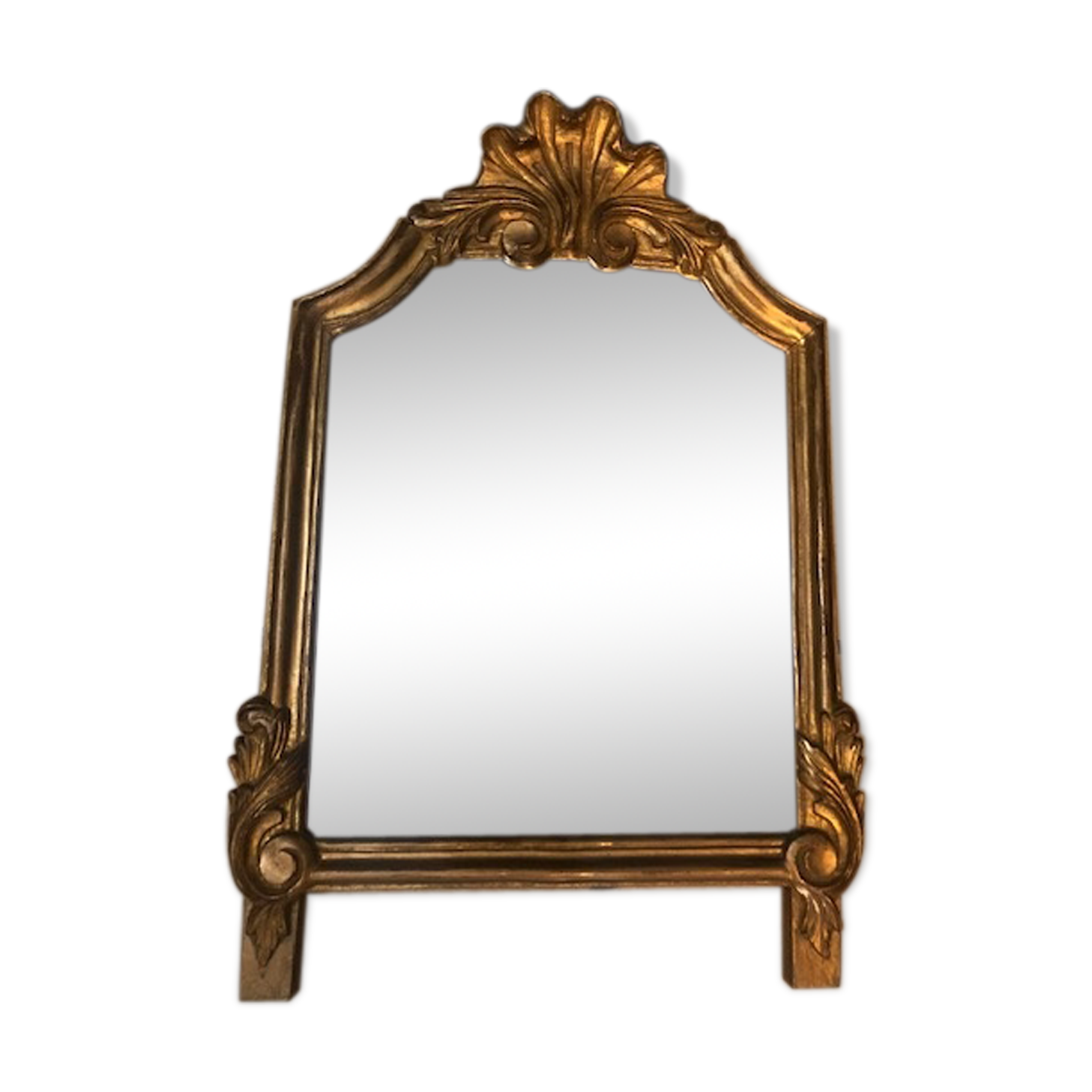Miroir bois doré style Louis XVI - 48x33cm