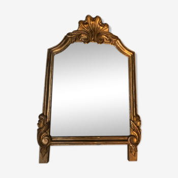 Miroir bois doré style Louis XVI - 48x33cm