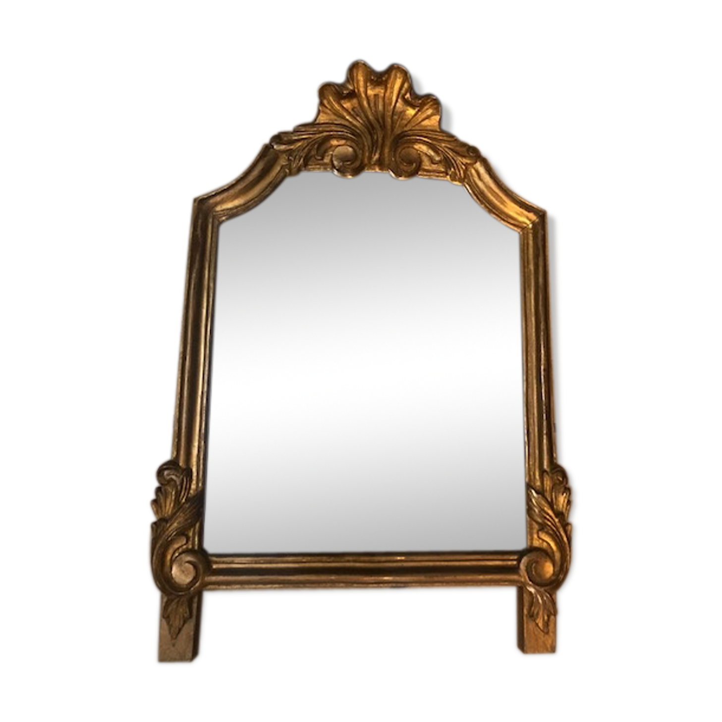 Miroir bois doré style louis XVI - 48x33cm