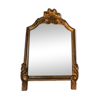 Miroir bois doré style Louis XVI - 48x33cm