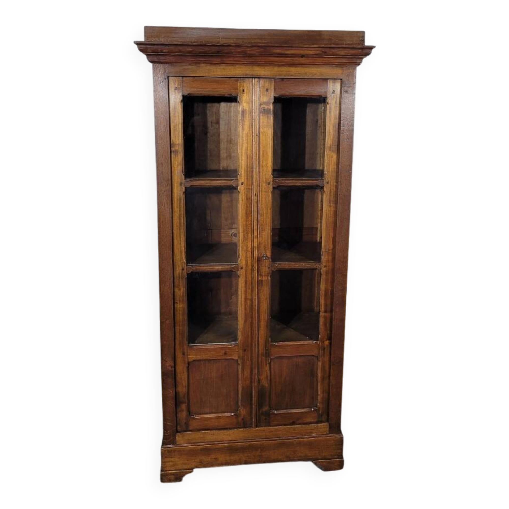 Small cherry and oak bookcase from the 19th century