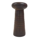 Brown ceramic vase by Klaas Fenne de Leeuw, The Netherlands 1970's