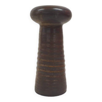 Brown ceramic vase by Klaas Fenne de Leeuw, The Netherlands 1970's