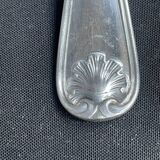 6 Christofle large shell table spoons