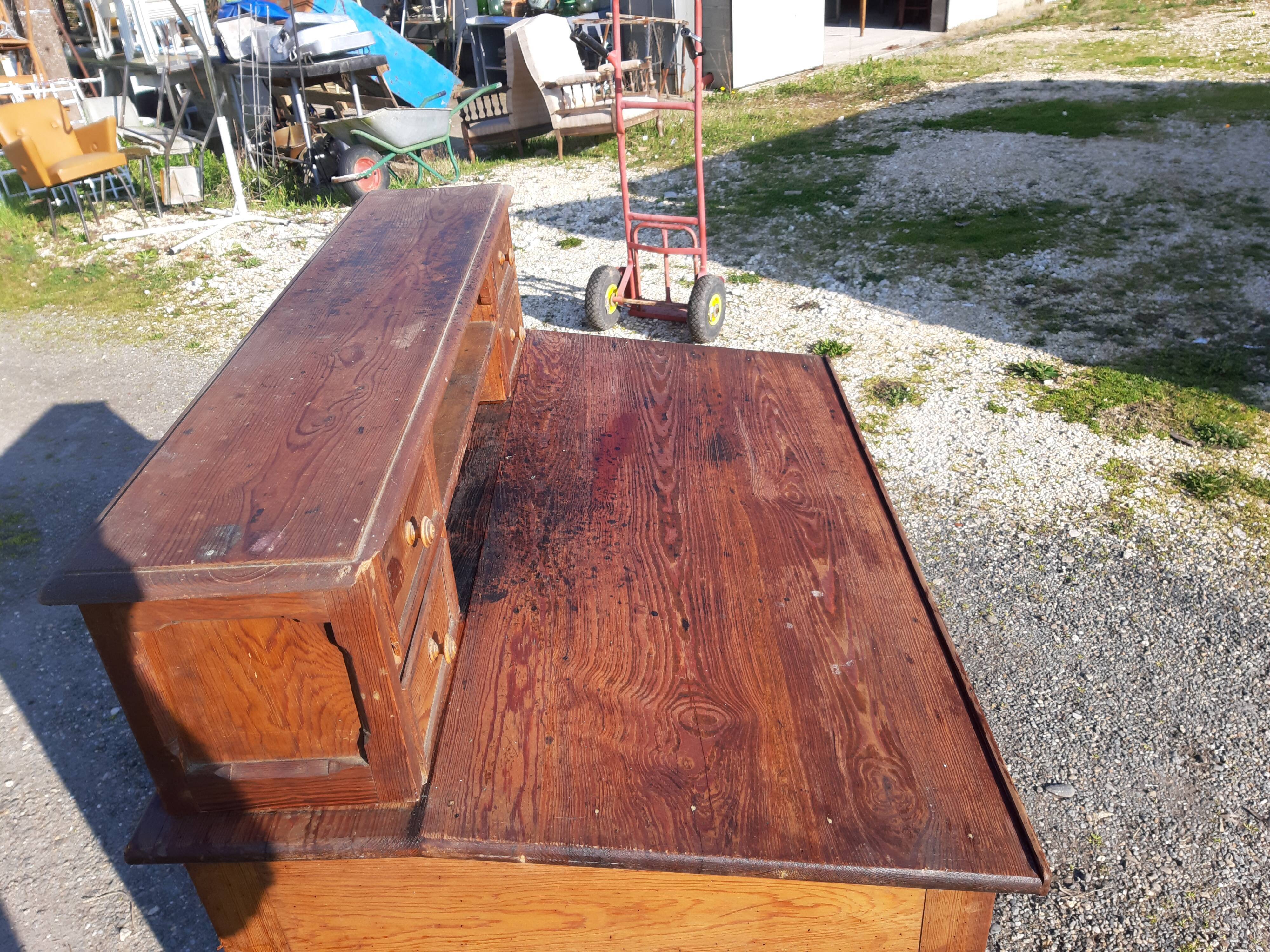 Comptoir caisse de mercerie 1900