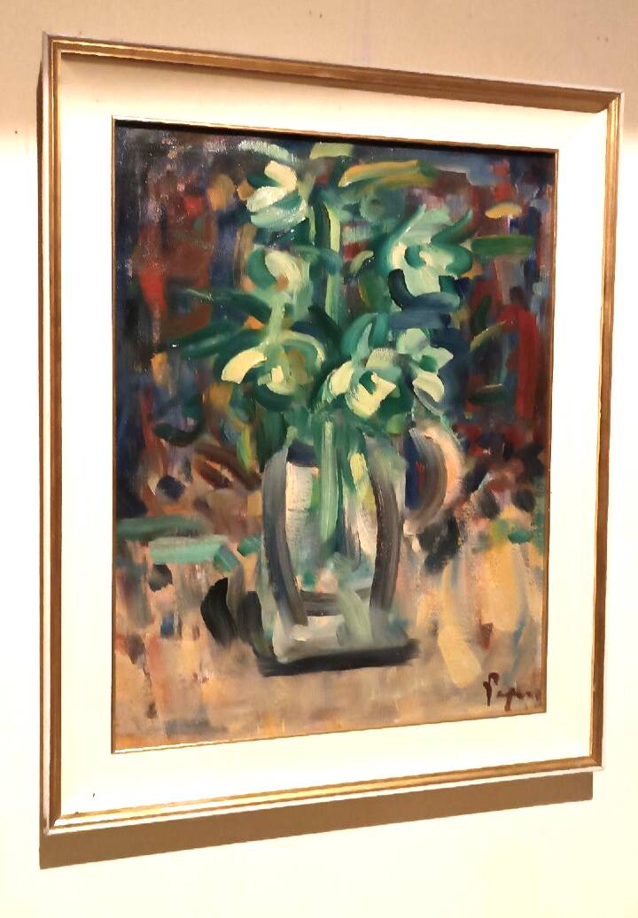 Oil painting on canvas by Enzo Pregno. (Alexandria, Egypt, 1898 - Florence, 1972)