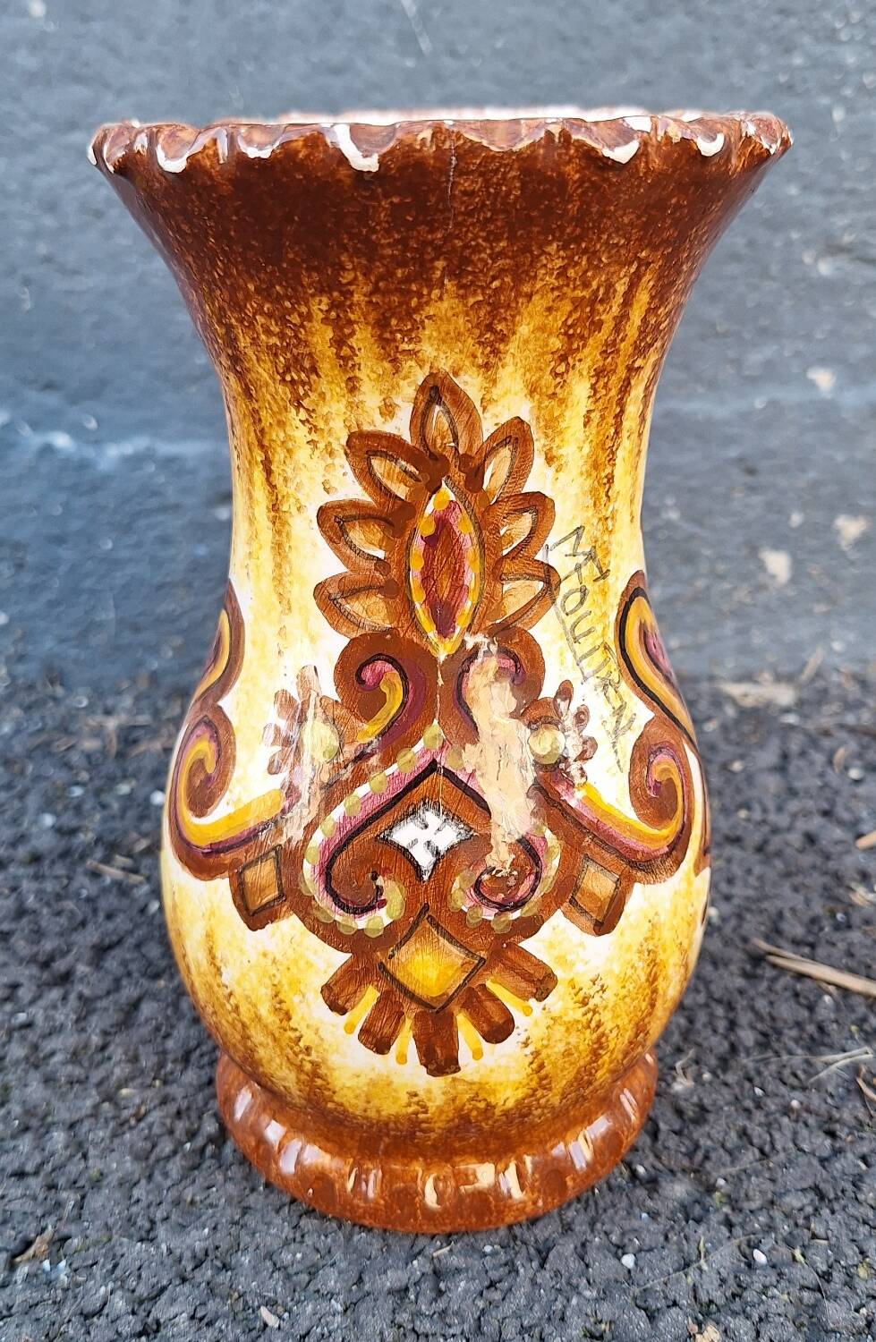 Paul Fouillen Quimper ceramic vase