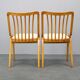 Set of four mid-century dining chairs restored by Jitona
