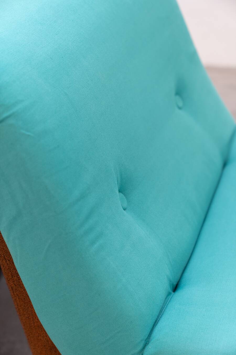 Set of two Lev & Lev armchairs in fabric, removable covers, with fiberglass structure, year