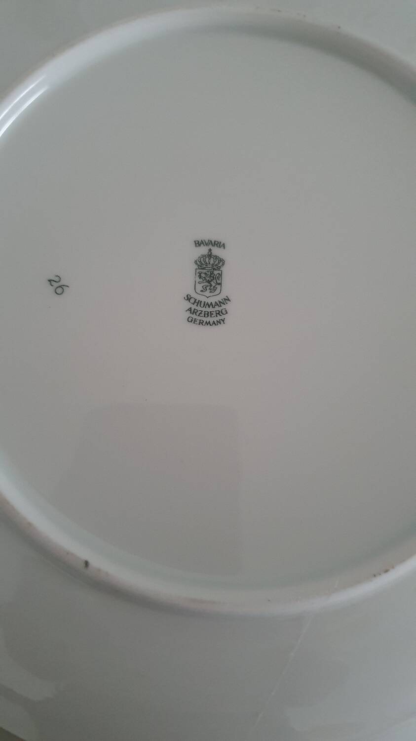 Set of 6 flat plates - Arzberg earthenware factory - 1960/70