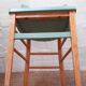 Chaise bistrot vintage années 50 vert mint