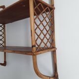 Vintage rattan floor