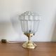 Art deco skyscraper glass globe table lamp and brass foot vintage decoration LAMP-7244