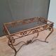 Table basse metal et marbre
