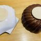 Shell-shaped plates. Scallop shell. Ceramic.