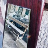 Specchio vintage in palissandro, anni '60
