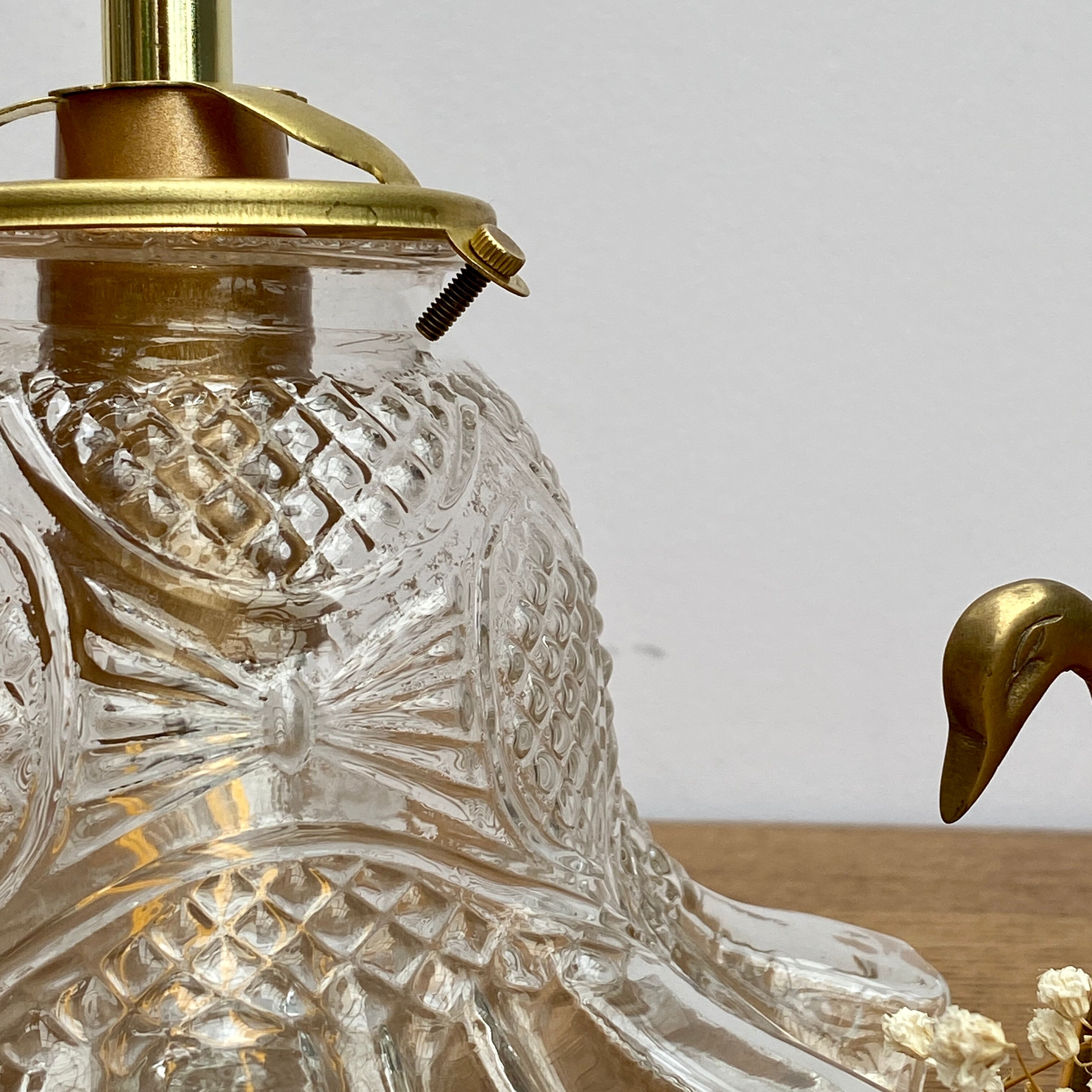 Vintage glass tulip walker