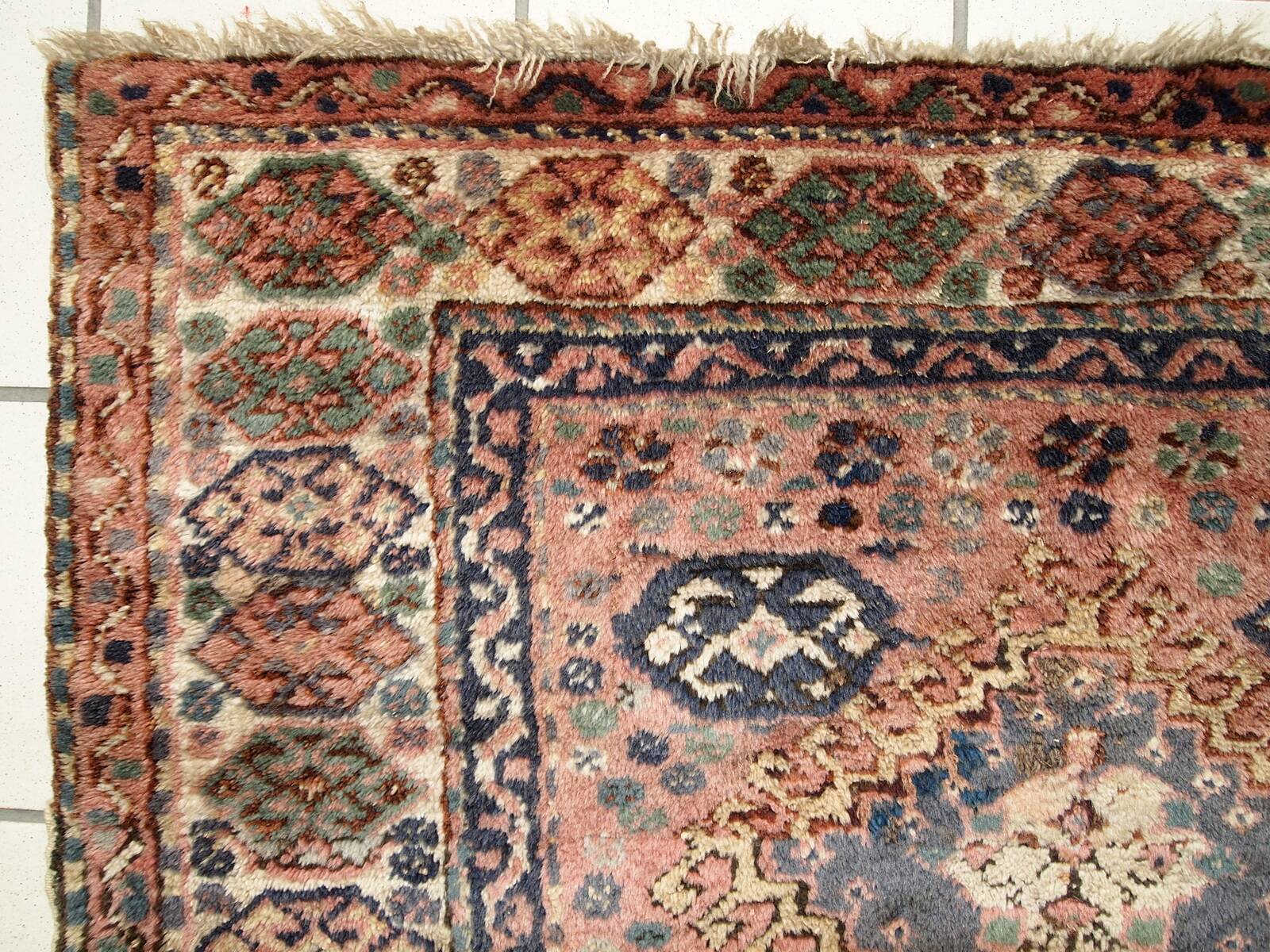 Sac Ancien Kurde Persan Fait Main – Années 1930 – 79 cm x 95 cm