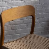 4x Niels Møller chair Model 75 in Oak, 1960s Denmark