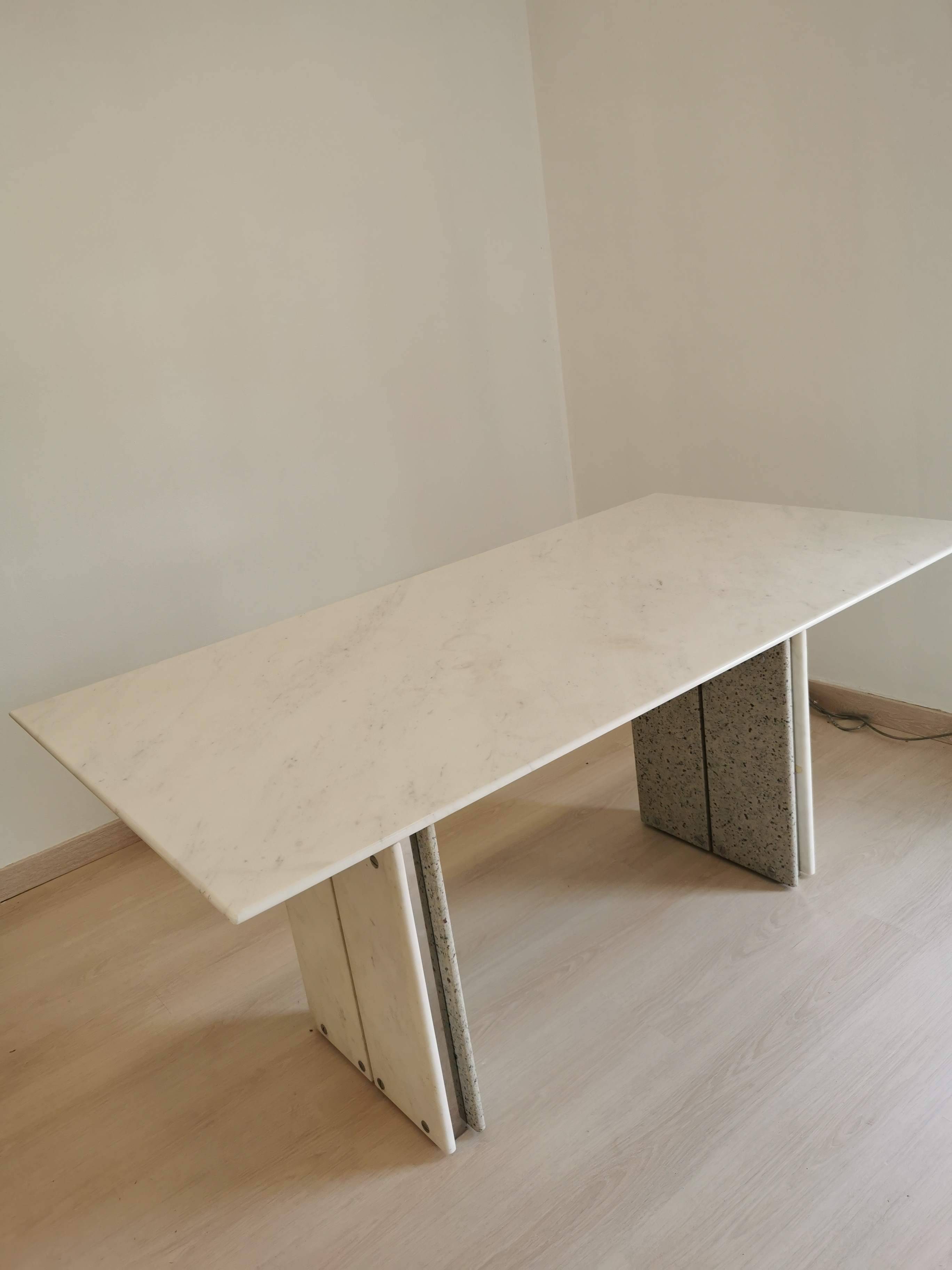 Dining room table or marble desk year 1980