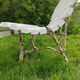 Banc de jardin avec pieds en fonte ancien